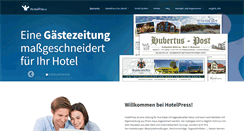 Desktop Screenshot of hotelpress.de
